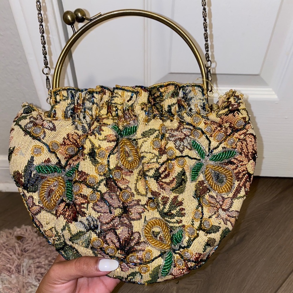 Vintage Bejeweled Satchel
